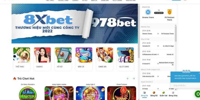 8Xbet chỉ hoạt động vứi tên miền duy nhất.
